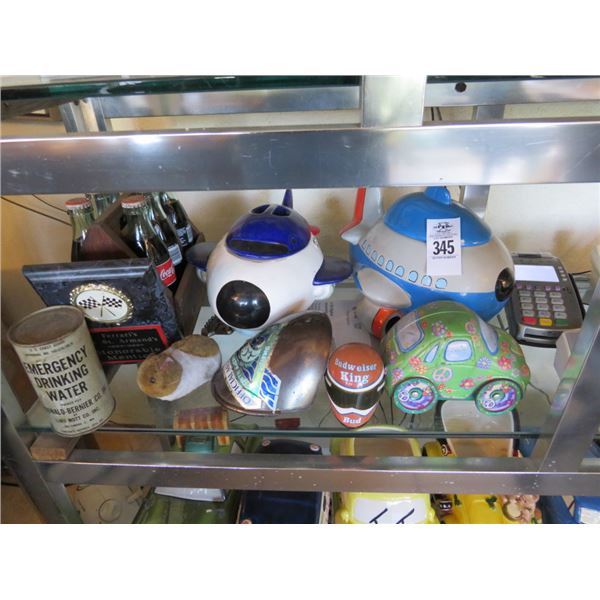 Asst. Cookie Jars On Shelf