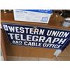 Image 1 : Western Union Telegraph Metal Sign