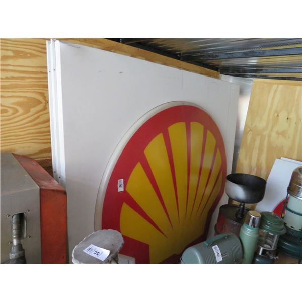 2-Shell Oil Plastic 6' x 6' Signs  2 X $