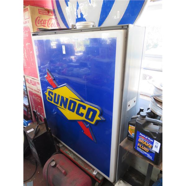 Sunoco Plastic Lighted 2 Sided Sign 5' X 5'