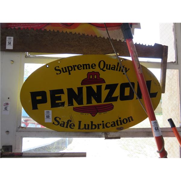 Pennzoil Metal Sign