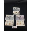 Image 1 : Lot of 3 Royal Canadian Mint Uncirculated Coin Sets - 1994, 1995, 1996