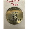 Image 2 : Vancouvers Peddler's License #62 Pin Circa 1967