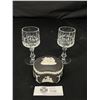 Image 2 : Vintage Wedgewood England Black Jasperware Trinket Box & Handmade Crystal Viners Cordial Glasses Mad