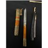 Image 2 : Collectible Lot Including Hohner Special 20 Harmonica in Original Case, Straight Razor, Decorative K