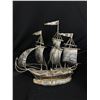 Image 8 : Lot of 2 Decorative Display Ships, Largest is Wooden 24 x 20" with Amazing Vintage Weather Vane