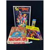 Image 1 : Vintage Games/Toy Lot - Chinese Checkers, Battling Tops, Archie Bobble Head, Etc.