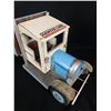 Image 8 : Handcrafted Wooden Rig, Steel Train in Wooden Box, 7.5 x 6 Framed Handmade White Steam Car 1908 Pict