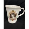 Image 2 : 2 Vintage Cups Celebrating  Queens Silver Jubilee, One Cup Celebrating Her Golden Jubilee and Cup an