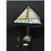 Image 2 : Lovely Stained Glass Plug In Lamp Approx. 20" Tall