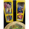 Image 2 : Lot of 2 Vintage Pelham Puppets With Genuine Bamboo San Diego Zoo Serving Tray