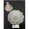 Image 2 : Victorian Satin Glass Gilded Butter Dish