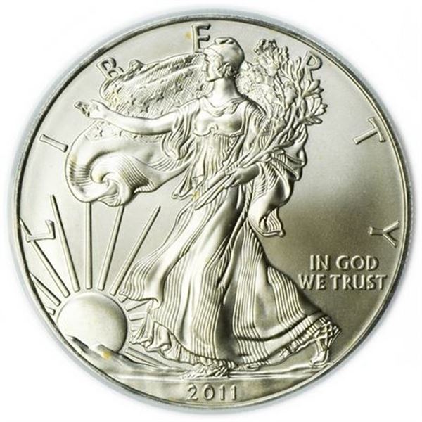 2011 Silver Eagle PCGS MS-69 25th Anniversary