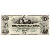 Image 2 : 1860's $5 Remainder Peninsular Bank, Detroit Michigan PMG AU-58 EPQ
