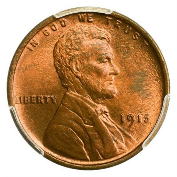 1915 Lincoln Wheat Cent PCGS MS-63 RB