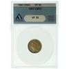Image 2 : 1881 CuNi Three Cents ANACS VF-30