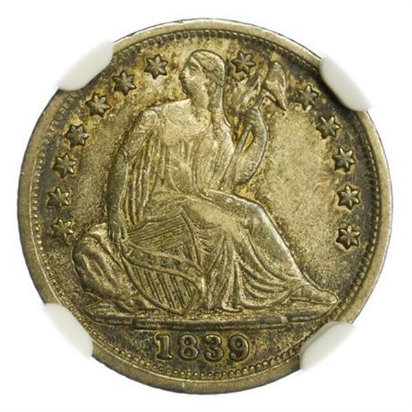 1839 Seated Liberty Half Dime NGC XF-45