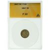 Image 2 : 1847 Seated Liberty Half Dime ANACS F-12