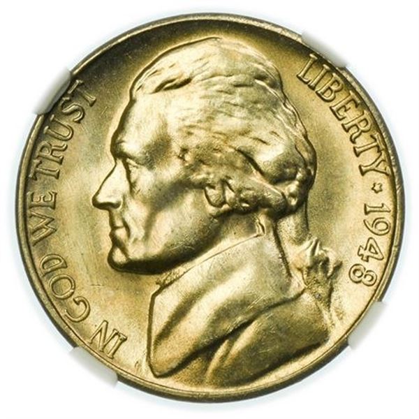 1948-S Jefferson Nickel NGC MS-66