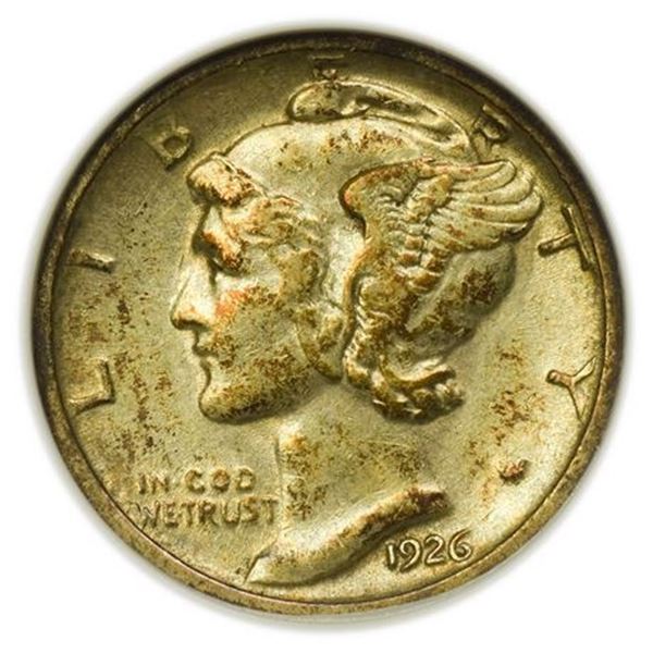 1926-S Mercury Dime ANACS EF-45