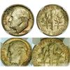 Image 4 : Group of 3 Roosevelt Dimes 1950 MS-66, 1950-D MS-66 FT, 1950-S MS-66 NGC