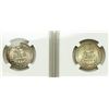 Image 3 : Group of 2 Washington Quarters 1951 and 1952 NGC MS-66