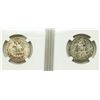 Image 3 : Group of 2 Washington Quarters 1956 and 1956-D NGC MS-66
