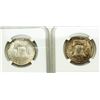 Image 3 : Group of 2 Franklin Half Dollars 1953-S and 1954-S NGC MS-65