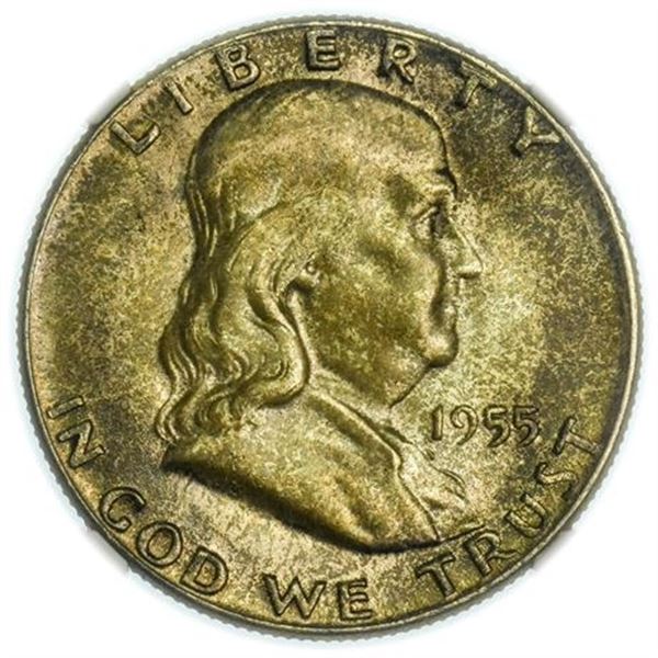 1955 Franklin Half Dollar NGC MS-65 FBL
