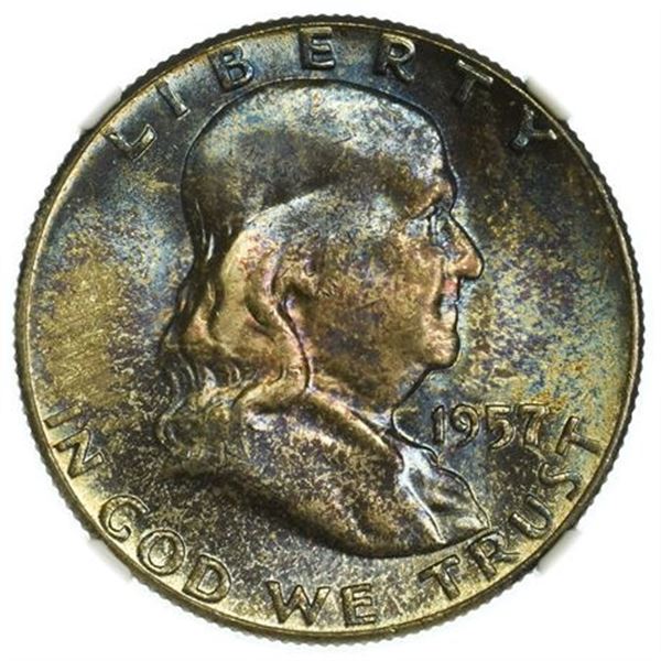 1957 Franklin Half Dollar NGC MS-65