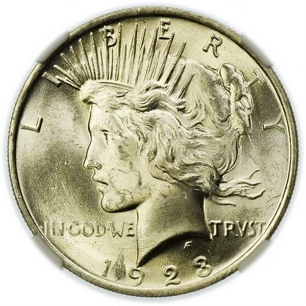 1923 Peace Dollar NGC MS-62