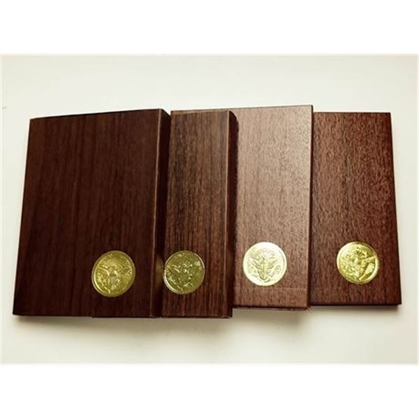 Group of 4 Proof Eisenhower Dollars 1971-S, 1972-S, 1973-S, 1974-S in OGP