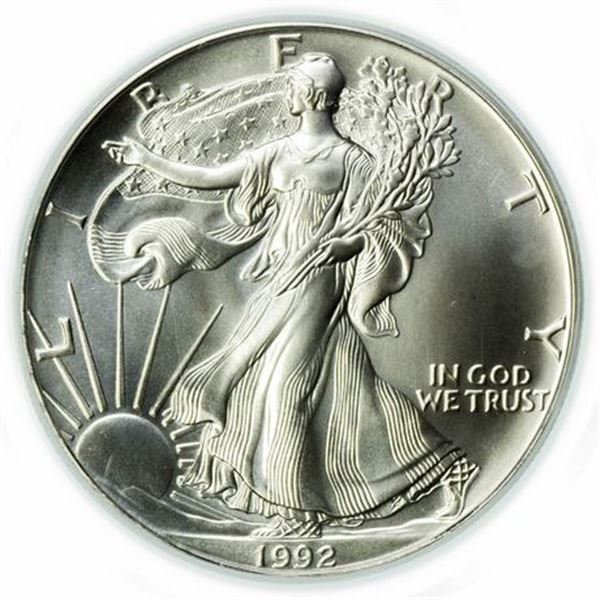 1992 Silver Eagle PCGS MS-69