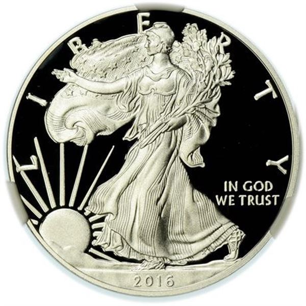 2016-W Proof Silver Eagle Lettered Edge NGC PF-70 Ultra Cameo First Releases