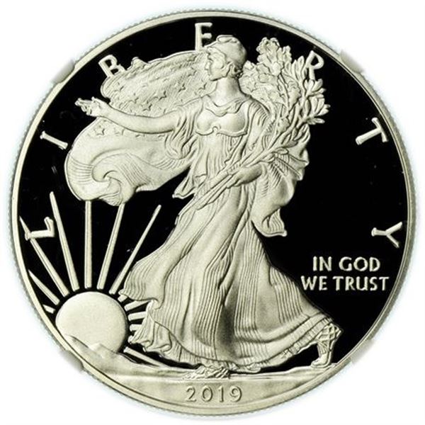 2019-W Proof Silver Eagle NGC PF-70 Ultra Cameo Congratulations First Day Issue
