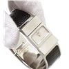 Image 6 : Hermes Stainless Steel Black Lizard Loquet Bracelet Watch