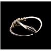 Image 3 : 14KT White Gold 0.58 ctw Diamond Ring