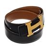 Image 3 : Hermes Constance H Belt Black Leather 65