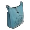 Image 2 : Hermes Blue Leather Evelyne 2 PM Crossbody Bag