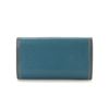 Image 2 : Louis Vuitton Turquoise Monogram Porte Tresor International Wallet