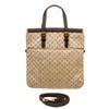 Image 1 : Louis Vuitton Beige Light Green Mini Lin Francoise Tote Bag