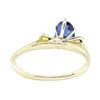 Image 3 : 1.17 ctw Blue Sapphire and Diamond Ring - 14KT Yellow Gold