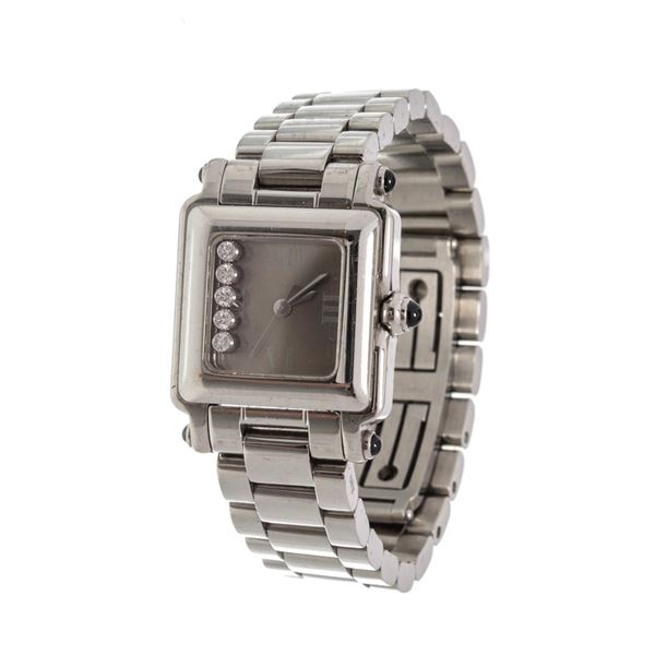 Chopard Gray Silver Happy Sport Watch