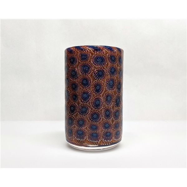 Murrini Cylinder Vase by Seattle Glassblowing Studio