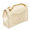 Image 3 : Chanel Beige Lambskin Leather Classic Double Flap Bag