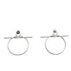 Image 1 : Hermes Hoop Sterling Silver Earrings Silver