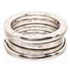 Image 1 : Bvlgari 18K White Gold B.zero1 Double Ring 48