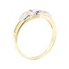 Image 4 : 0.86 ctw Tanzanite And Diamond Ring - 14KT Yellow And White Gold