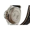 Image 6 : Panerai Black Leather Luminor Marina Stainless Steel Watch