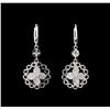Image 1 : 0.60 ctw Diamond Earrings - 14KT White Gold